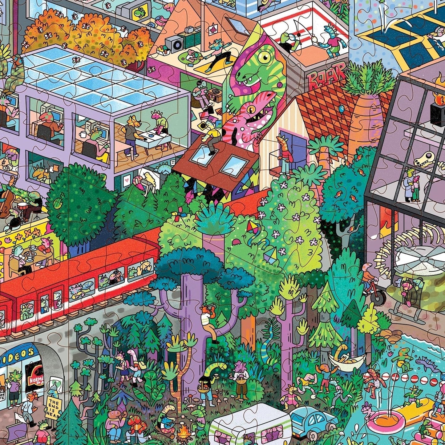 Big Rockstadt - Puzzle da 1000 pezzi di The Magic Puzzle Company - Serie Quattro Puzzle Naty Shop