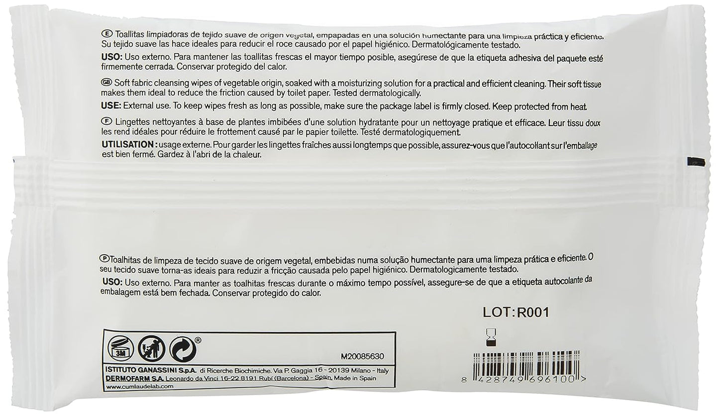 Lab - Perianal Wipes, Salviette umidificate per l'igiene perianale, Provitamina B5, idratanti, ipoallergeniche, senza parabeni e senza alcool, dermatologicamente testate - 15 pezzi