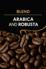 Caffè in grani 250g – Pregiati chicchi di caffè Arabica e Robusta, tostati a mano in legno, per il gusto pieno e aromatico dei chicchi di caffè