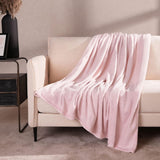 Coperta in pile di flanella Brentford, extra morbida, grande, soffice, calda, copriletto per camera da letto, letto singolo, divano, divano, rosa cipria - 120 x 150 cm Letti e coperte Beuche den Brentfords-Store