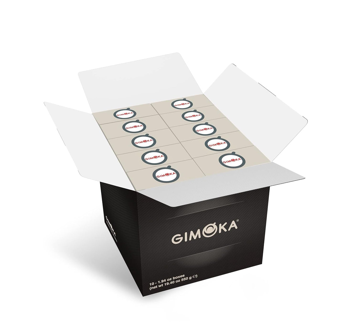 Gimoka Kaffeekapseln Espresso Deciso, Intensität 13/13-100 Kapsel - Compatibile con Nespresso* Haushalts-Espressomaschinen - 100 Stück (10 x 10 Getränke) - Hergestellt in Italien