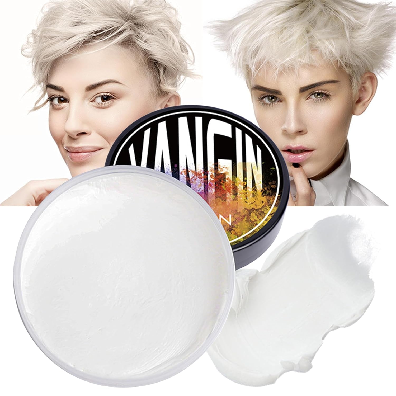 Tintura Per Capelli Temporanea Verde, Tonalità Per Capelli Per Uomo Donna, Pomata Naturale Per Capelli, Cera Colorante Per Capelli Per Feste, Cosplay E Halloween, Natale, Tintura Per Capelli Temporanea In Crema (100g, Verde) Naty Shop Tintura Per Capelli Bianca 1G (1 Confezione)