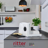 Ritter Markant 05 Tagliapane Elettrico Multifunzione Pieghevole e Affettatrice con Motore Eco Made in Germany Trituratori e Affettatrici Naty Shop