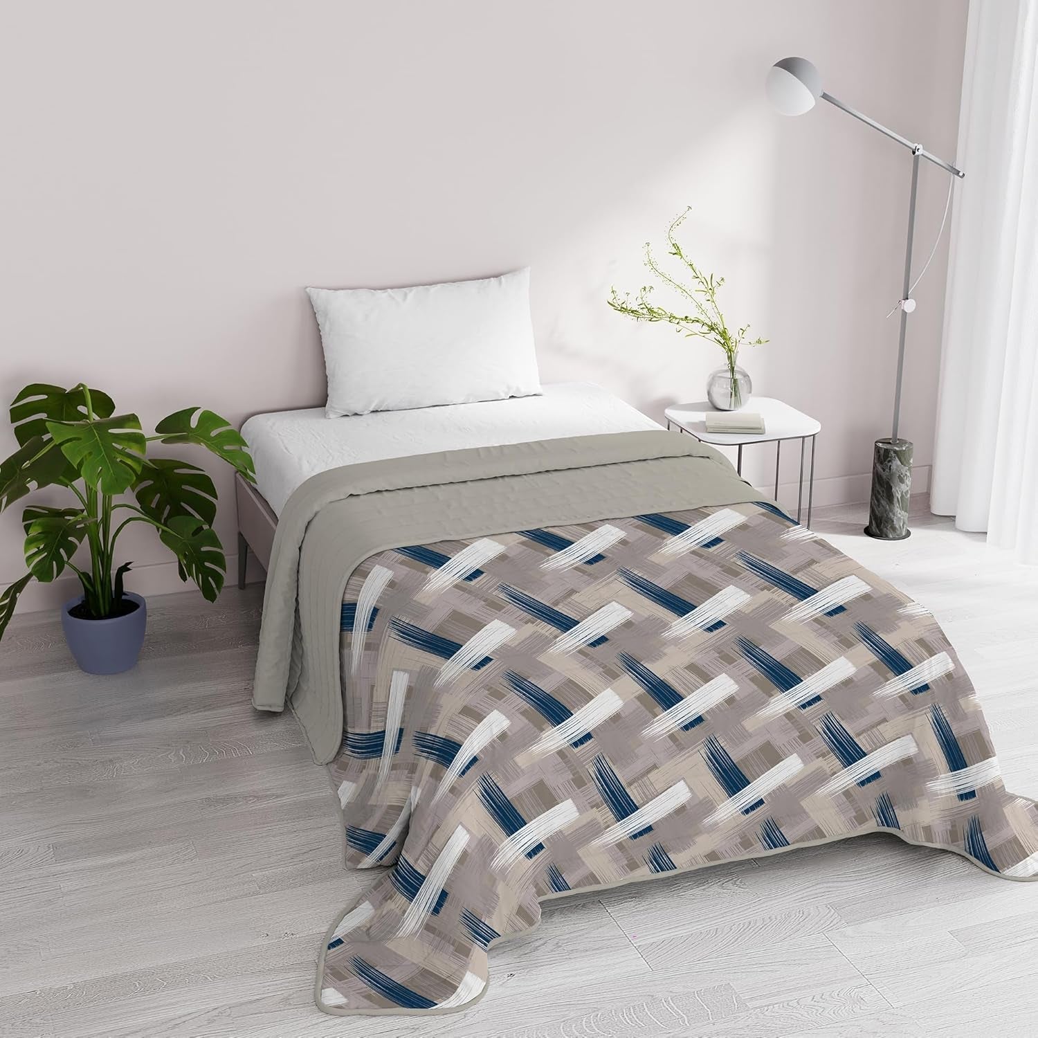 Fantasy Italian Bedding Microfibra Summer 1.5 Bed Murrine Trapunte Naty Shop Brush 1 Posto E Mezzo