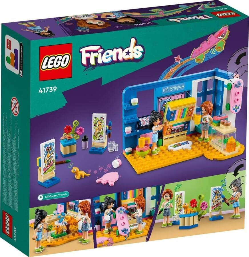 LEGO Friends 41739 La stanza di Liann, mini giocattolo a tema artistico, piccolo regalo da collezione con mini bambole di Liann, autunno e animale domestico Set di costruzione della serie 2023 Acquista dal negozio LEGO