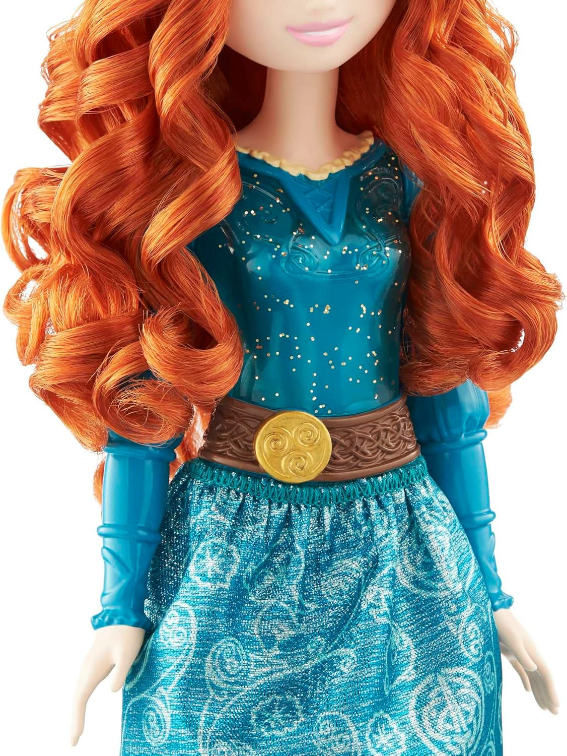 Mattel Disney Princess Toy Merida bambola fatta a mano con vestiti scintillanti e accessori ispirati al film Disney e Pixar, regalo per bambini HLW13