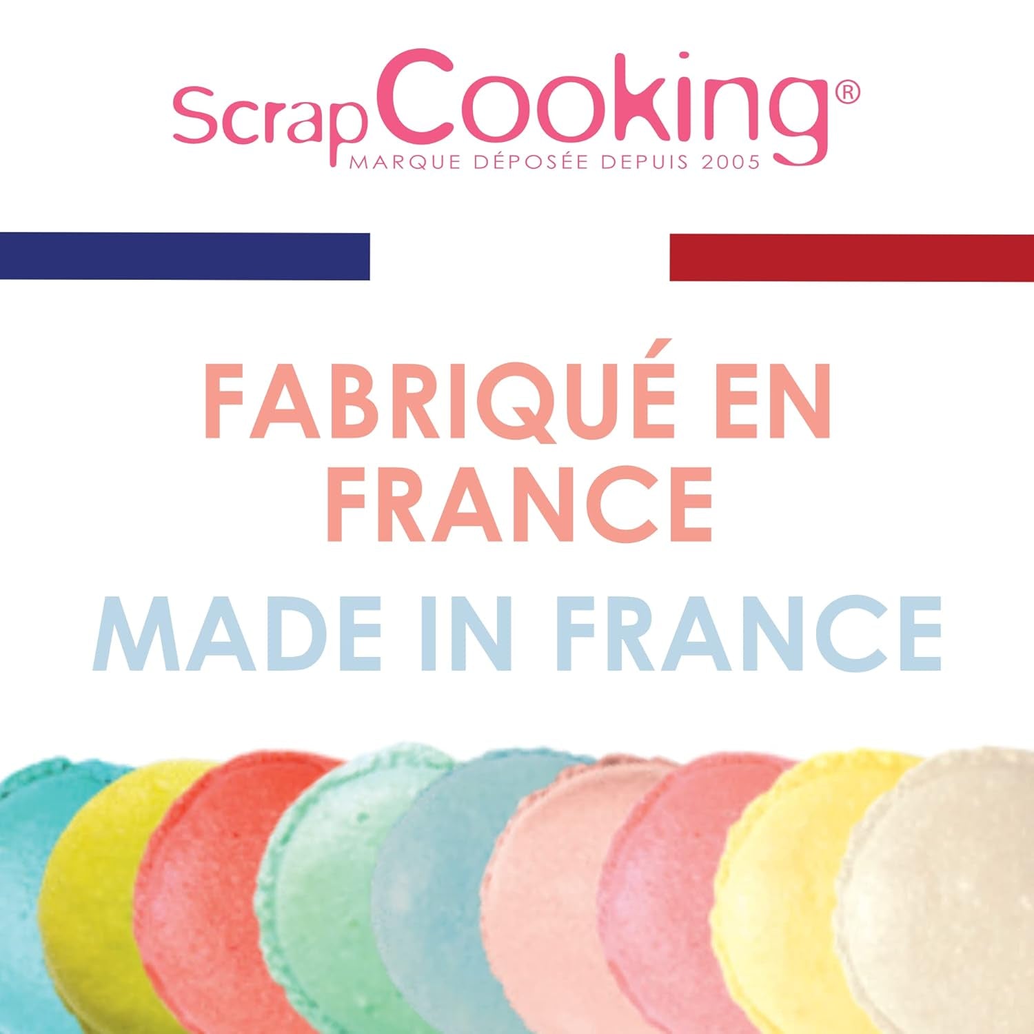 Scrapcooking - Set di 9 coloranti alimentari pastello - Blu, Giallo, Corallo, Rosa, Turchese, Verde lime, Bianco, Verde acqua, Rosa cipria - Polvere colorante commestibile per torte, muffin, macarons - 4272