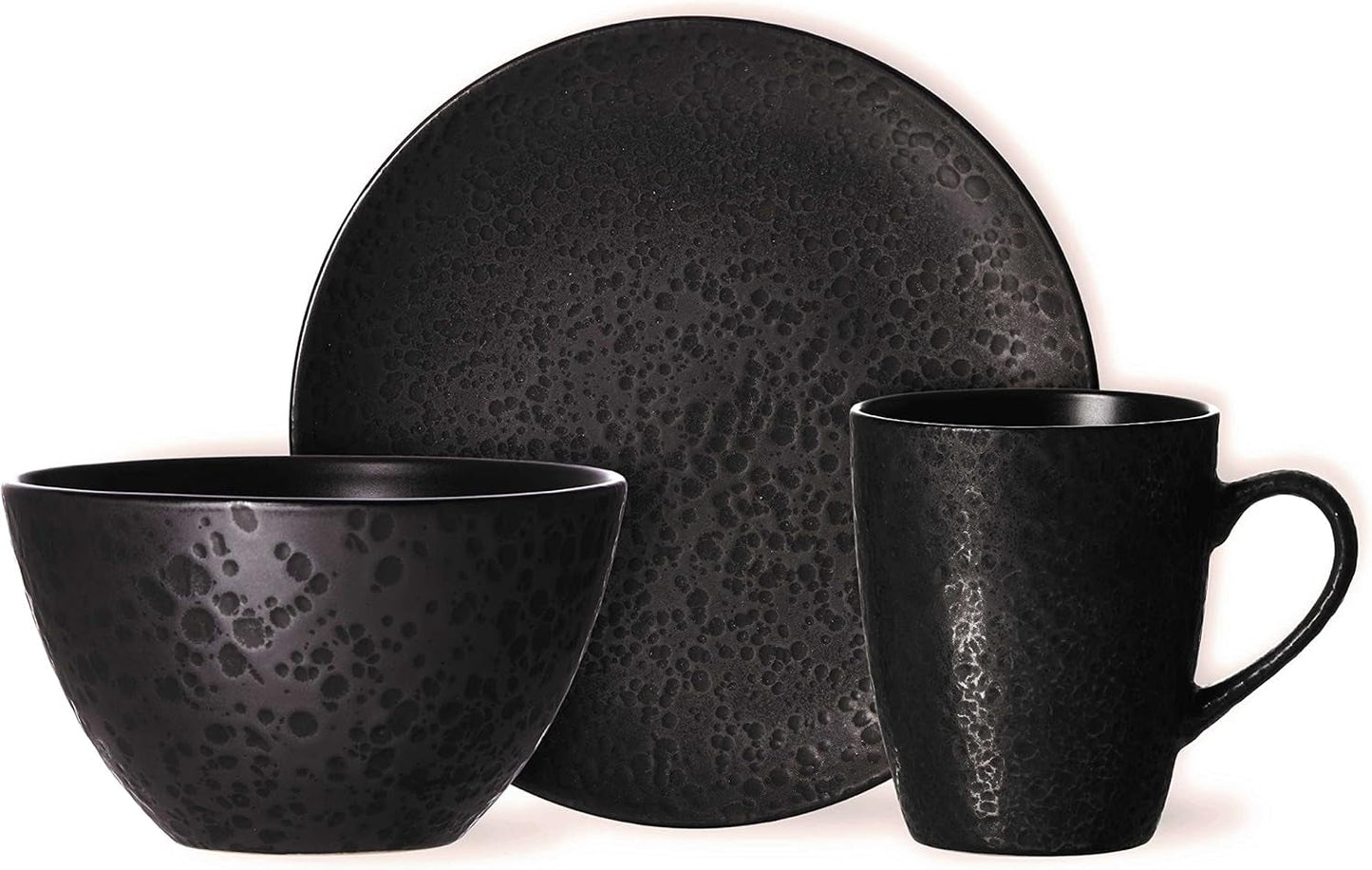 Ritzenhoff & Breker Kitwe Set da colazione, 12 pezzi, nero