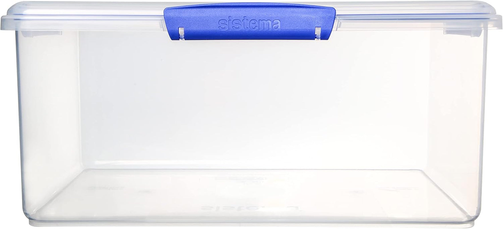 Barattolo per la conservazione degli alimenti KLIP IT System | 9,67 l | Barattolo per la conservazione impilabile e ermetico con coperchio, adatto per frigorifero/congelatore | Plastica senza BPA | clip blu | 1 pezzo (confezione da 4) contenitori per alimenti Naty Shop