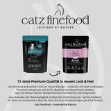 Alimento umido per gatti Catz Finefood Purrrr Sheep Monoprotein n. 113, per gatti con digestione sensibile, contenuto carne 70%, 16 buste da 85 g ciascuna