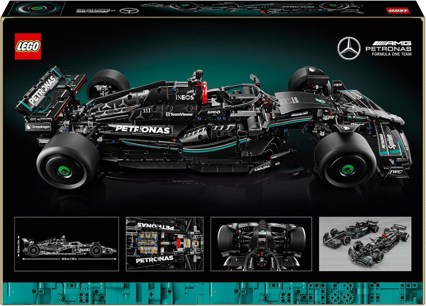 LEGO Technic Mercedes-Amg F1 W14 E Performance Set per adulti, modello in scala di auto da corsa, oggetti da collezione per la casa o l'ufficio, regali di Formula 1 per uomini e donne 42171 Set di costruzione Besuche den LEGO-Store