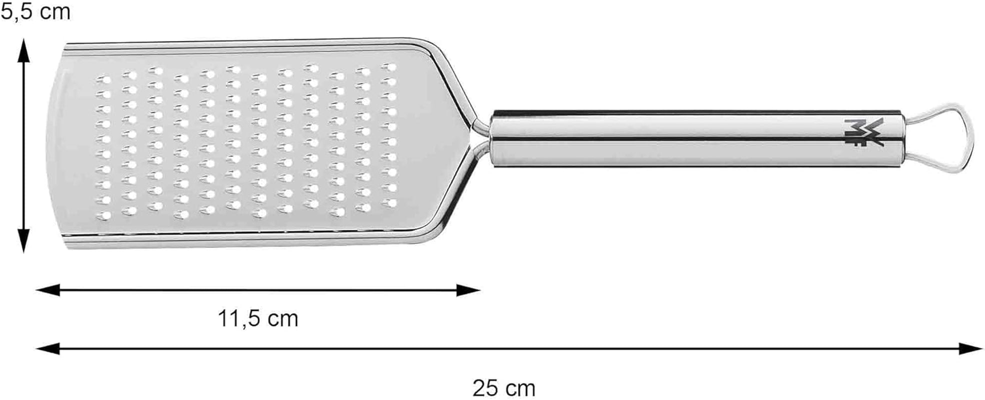 Grattugia WMF Profi plus in acciaio inox 25 cm, superficie di rasatura fine Pelapatate Naty Shop