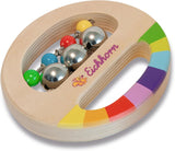 Eichhorn - Set musicale da 2 pezzi, include giocattolo con campanelli e bacchetta sonora, strumenti musicali in legno colorati, da 1 anno Giochi per bambini Naty Shop