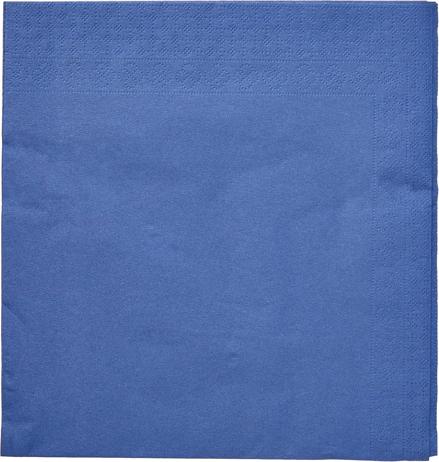 SER4230239 Tovagliolo 40 X 40, 2 veli, 1/4 piega, 100 tovaglioli, 2 veli, bordo liscio, blu