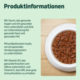 Alimento umido per gatti Amazon senza cereali per gatti adulti Selezione di carne in brodo 4,76 kg 56 confezioni da 85 g (precedentemente Lifelong)