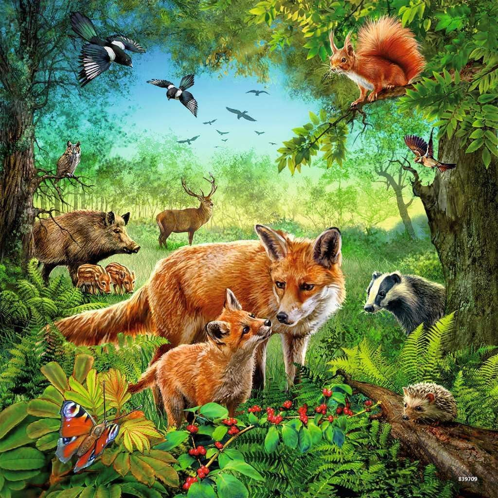 Ravensburger Puzzle per bambini - 09330 Animali della Terra - Puzzle per bambini dai 5 anni, con 3X49 pezzi Puzzle Naty Shop
