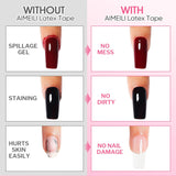 AIMEILI Nastro staccabile in lattice Nagelleck Korrektor Hautschutz Fingerschutz Für Nail Art Palisade Geruchlos Weiß 15Ml