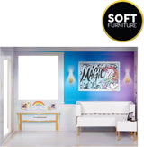 Rainbow High Townhouse - Casa delle Bambole in Legno a 3 Piani con 5 Camere Colorate e Terrazza - Casa Completamente Arredata con Ascensore e Accessori Funzionali - Giocattolo per Bambini 4-12+ Anni Naty Shop Dollhouses