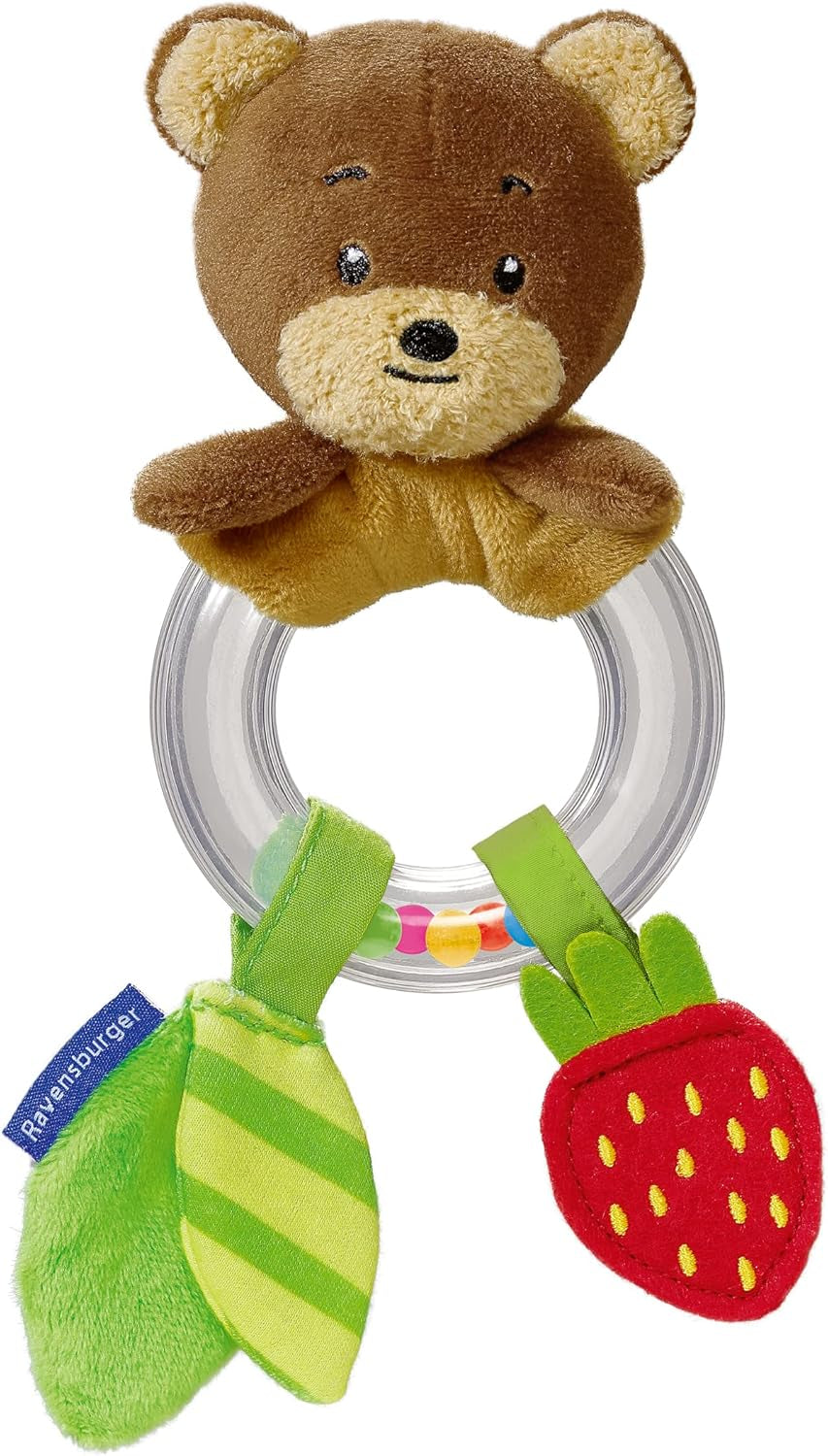 Ravensburger Ministeps 4562 Sonaglio ad Anello Cattura Orsetto con Sonaglio ad Anello e Suono Scoppiettante Giocattolo per Bambini per 3 Mesi Giocattoli per Bambini Naty Shop Titolo predefinito