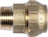 Raccordo a compressione Cornat - filettatura esterna Ø 32 mm x 1 pollice - ottone - con una filettatura esterna - collegamento per tubo PE-HD / T617532