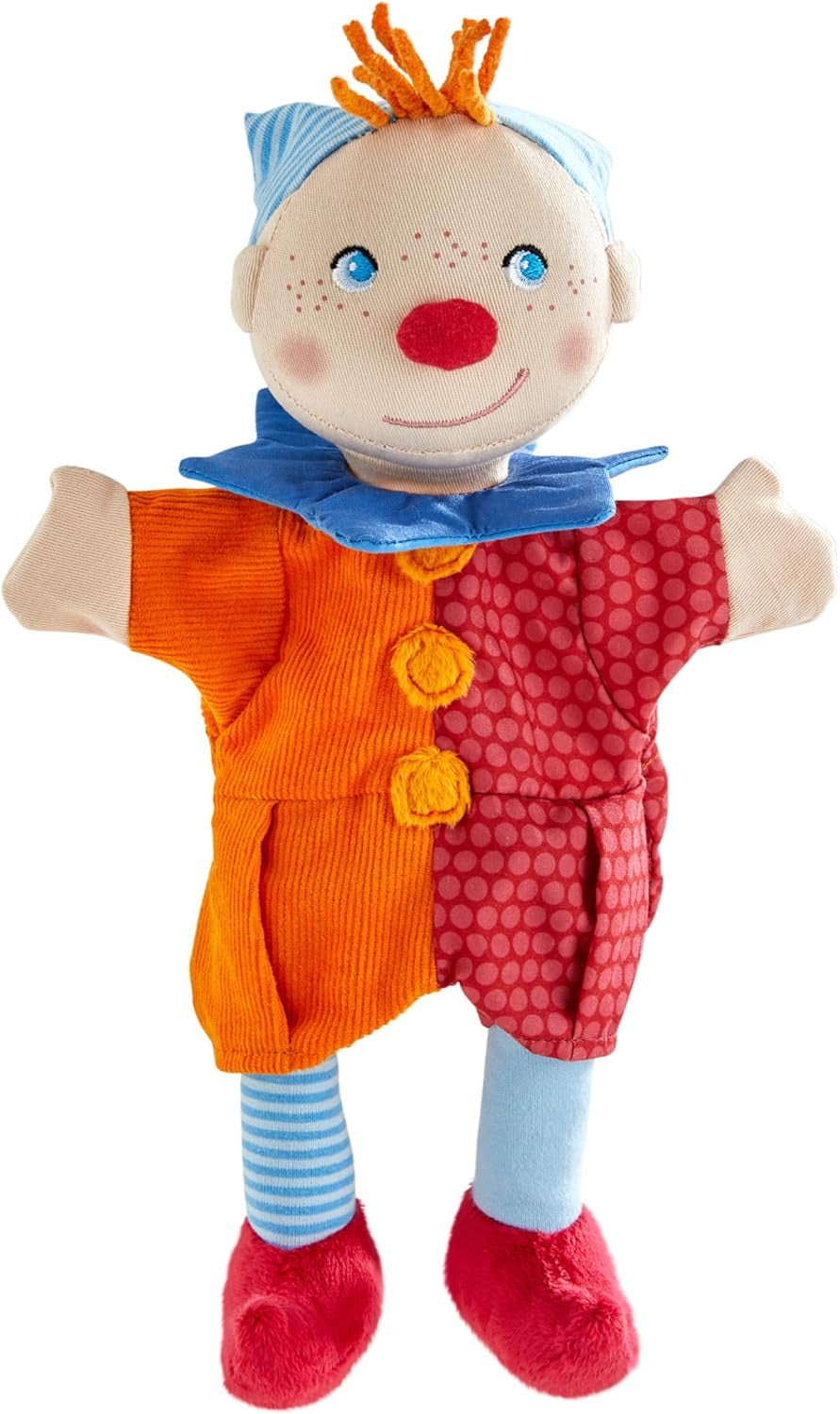 Burattino da mano HABA Kasper – A partire da 18 mesi, Lavabile a 30°C, Ideale per burattini e giochi di ruolo, teatro delle marionette – 2011866001