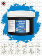 Colorante alimentare per pasta Ice Blue Sugarflair, colorante alimentare per fondente e marzapane, pasta concentrata spettrale - 400 g