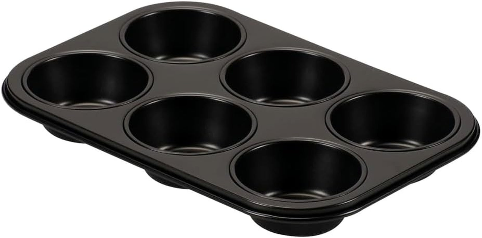 , Forma 6 Muffin 18,5x27cm, Nero Stampi e teglie Naty Shop 6 Muffin