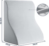 Cuscino da Lettura per Letto e Divano - Cuscino in Piuma Memory Foam - Cuscino per Schienale ergonomico - Perfetto per sostenere la schiena mentre ti rilassi, giochi, leggi o guardi la TV - Ampio