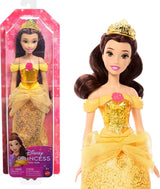 Mattel Disney Princess Giocattolo articolato Belle Fashion Doll con vestiti scintillanti e accessori Regalo ispirato al film Disney per bambini HLW11