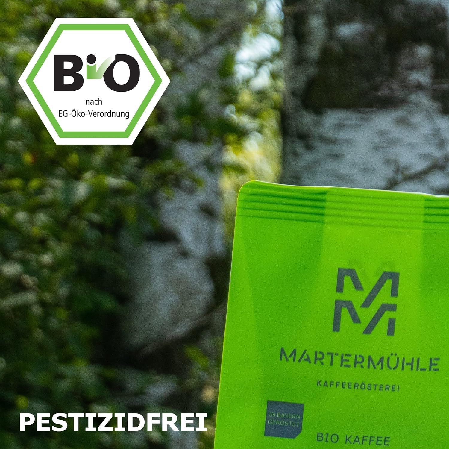Set campioni di caffè in grani biologici Martermühle 3x250g di forza leggera/media I Arabica I Chicchi di caffè biologici interi leggermente tostati, bassa acidità (68/74/426)