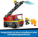 Autoscala dei pompieri LEGO City - Autopompa giocattolo con 2 minifigure di pompiere per ragazzi e ragazze dai 4 anni - giocattolo educativo - regalo per bambini in età prescolare 60463 Set da costruzione Besuche den LEGO-Store