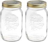 Bormioli Barattolo conservazione QUATTRO STAGIONI 1 litro (confezione da 2) Scatole conservazione alimenti Naty Shop 1000 Ml (confezione da 2)