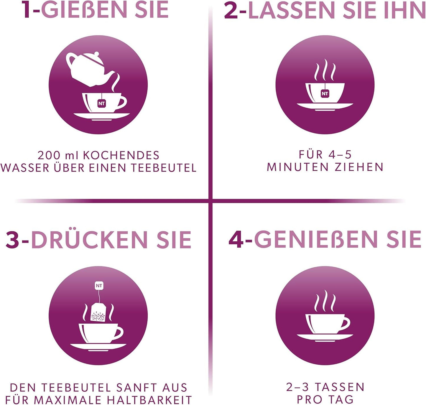 Nutra Tea Sambuco ed Echinacea, Tè per l'immunità e il raffreddore, Tè per il supporto immunitario, Lotta al freddo, 20 bustine di tè riutilizzabili, Tisana naturale