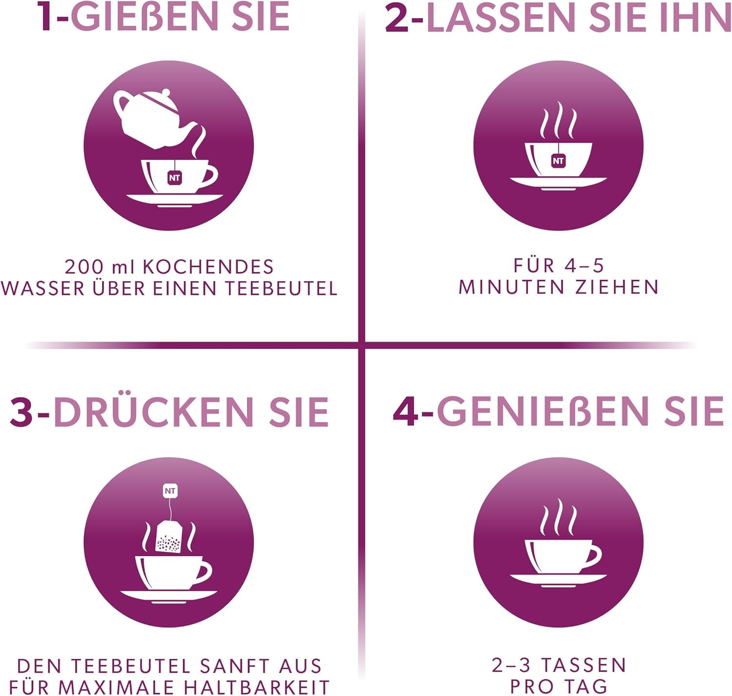 Nutra Tea Sambuco ed Echinacea, Tè per l'immunità e il raffreddore, Tè per il supporto immunitario, Lotta al freddo, 20 bustine di tè riutilizzabili, Tisana naturale