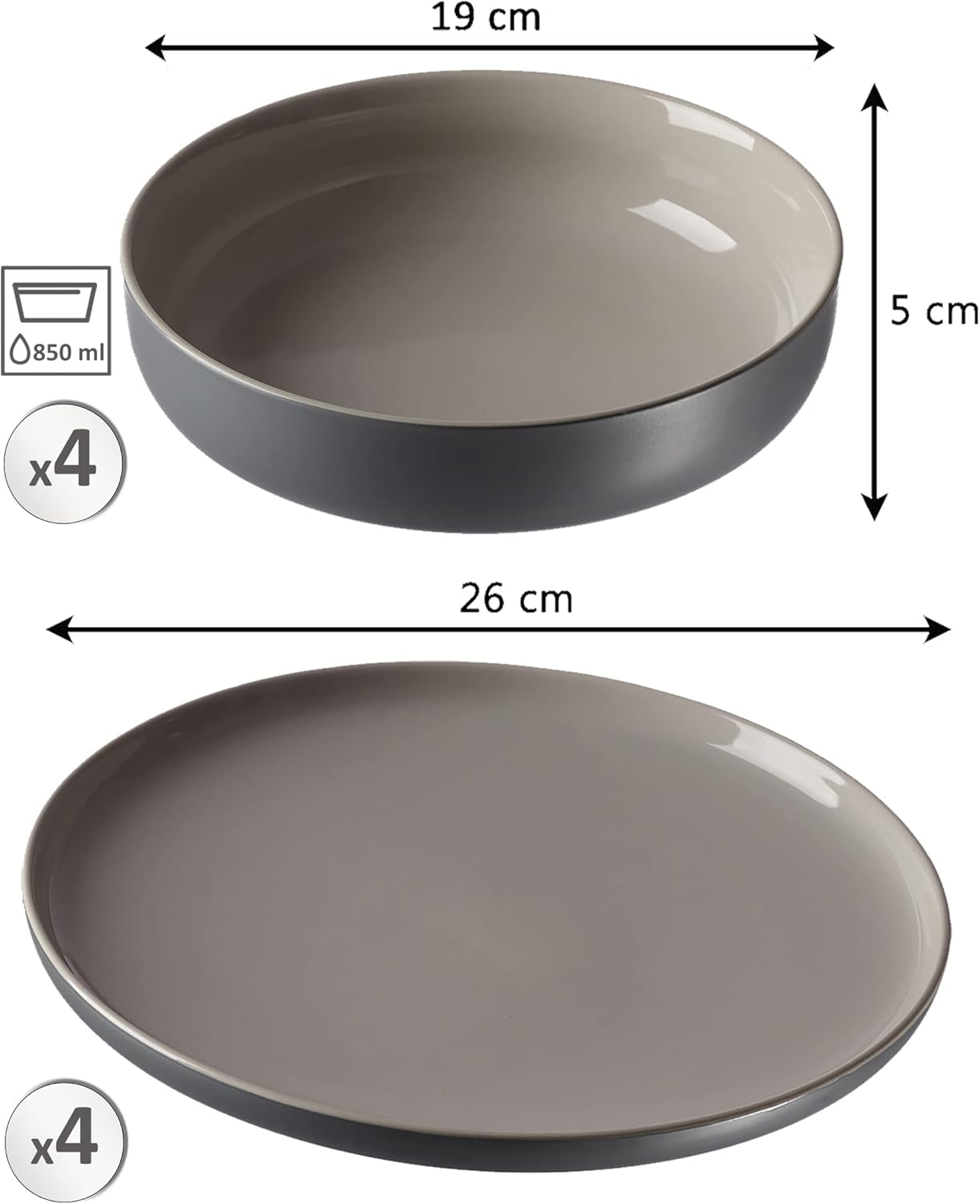 Set di stoviglie Ritzenhoff & Breker Jasper | 8 pezzi