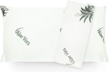 Mister Sandman Cuscino ergonomico 40X80 cm, Cuscino per il collo con federa in Aloe Vera, Cuscino in viscosa perfetto per chi dorme sulla pancia, sulla schiena e sul fianco, Cuscino in memory foam Cuscini ortopedici cervicali Naty Shop