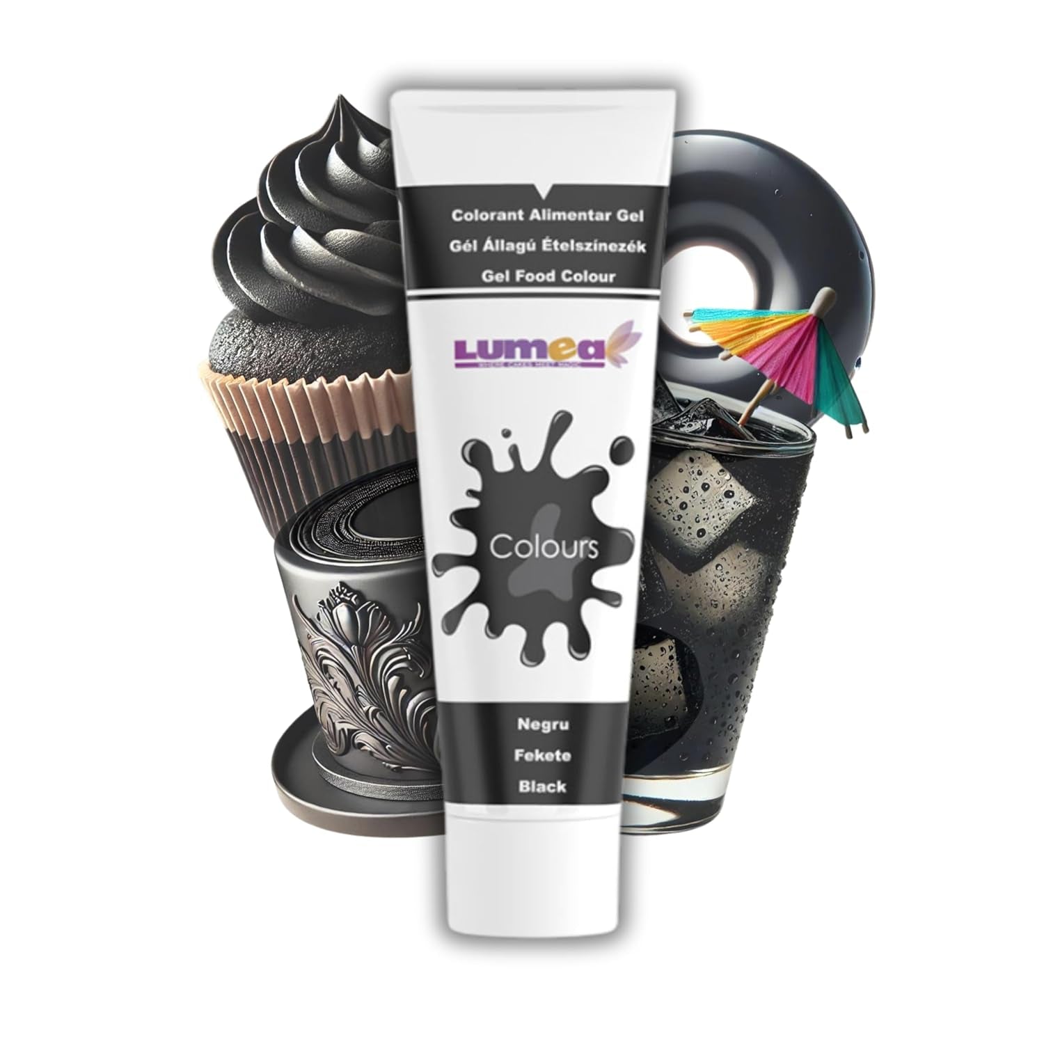 Dekozauber 24 coloranti alimentari rossi, gel, 30 g, vegani, senza zucchero, altamente concentrati, coloranti alimentari rossi per fondente, crema al burro, bevande e altro