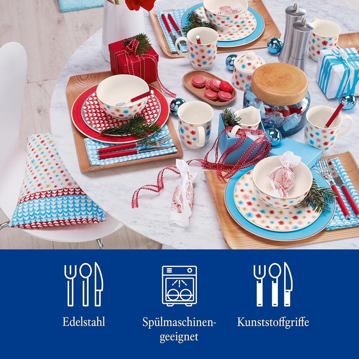 Villeroy & Boch – Gioca! Set posate Rose Rosse 30 pezzi Kitchen Naty Shop