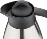 Tazza per latte sottovuoto Olympia con tappo a vite, 500 ml/17 once, acciaio inossidabile con coperchio nero, stampa latte sul lato, postazioni buffet per tè e caffè, CL371