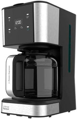 Espresso con filtro Cecotec Coffee 66 Drop and Touch, potenza 950 W, 1,5 L, 12 tazze, touch screen, caraffa in vetro, timer 24 ore, 6 interruttori, filtro a rete riutilizzabile