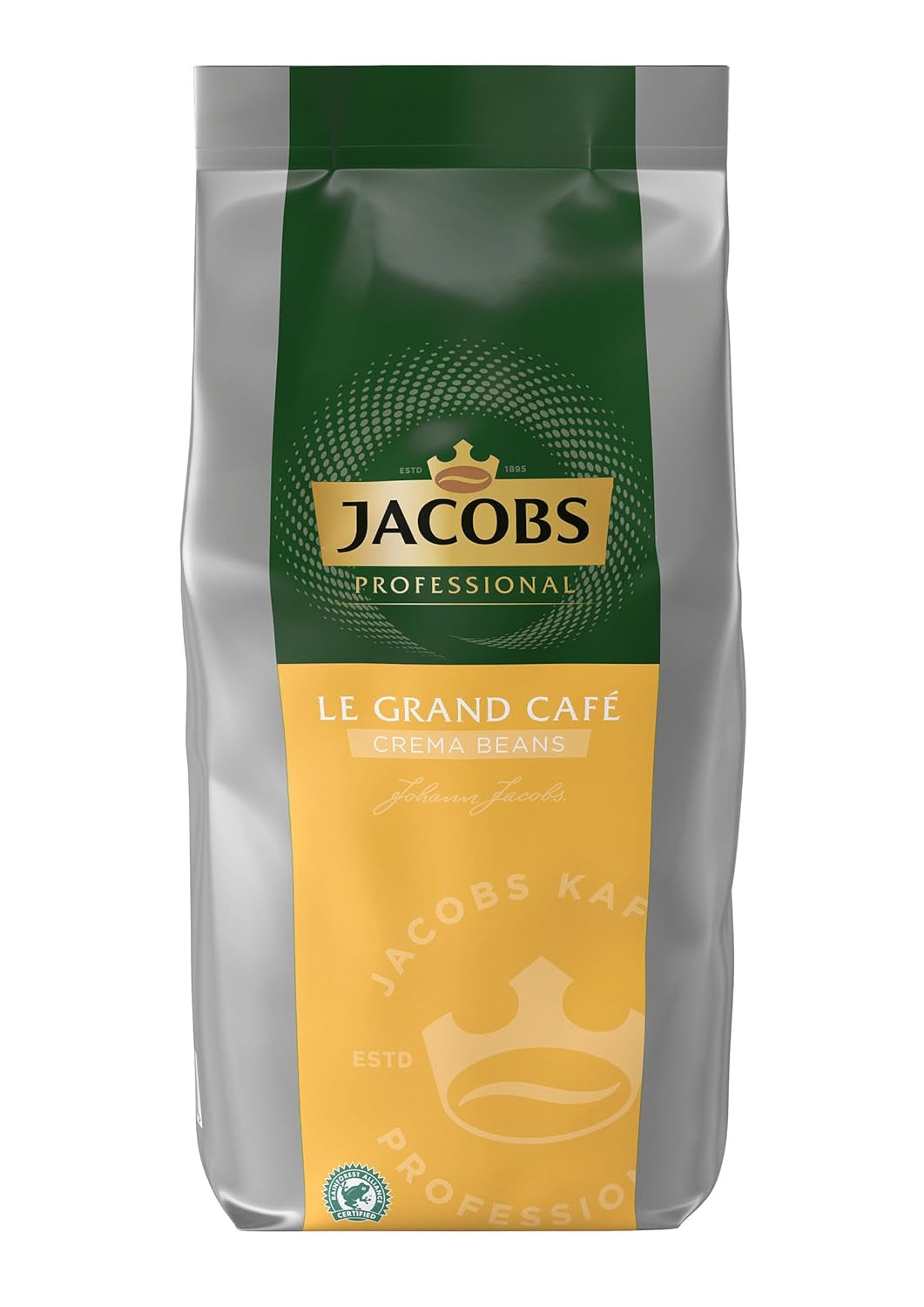 Caffè in grani Jacobs Professional Le Grand Café Cream, intensità 2/5, caffè in grani interi, 1 kg