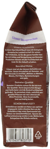 Bauck HOF Dinkelmüsli Schokozart, 425G (1Er Pack) Cereali Naty Shop