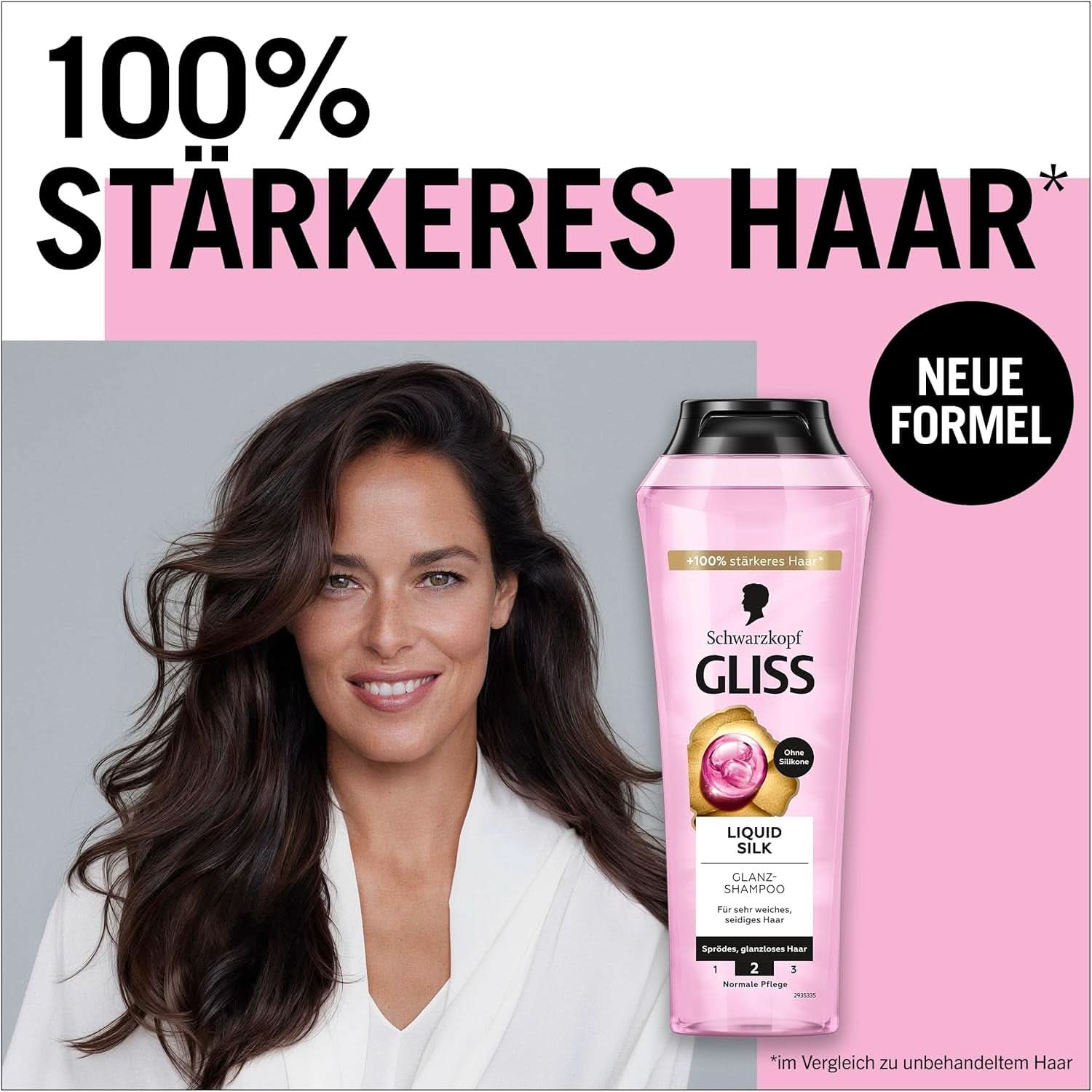 Gliss Shampoo Seta Liquida (250 ml), per capelli fragili e opachi Doccia e bagno Naty Shop
