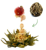 Fiori di tè "TRE FIORI" 1 pezzo di tè | Foglie di tè verde - Fiori di calendula - Fiori di crescione europeo | Ideale per gli amanti del tè Tè verde Tè ai fiori | 6G