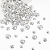 Beadsland 2500 pezzi di vetro per nail art strasssteine ​​​​Kristall Flatback Edelsteine ​​​​Runde, ​​für Handwerk Gemischt 8 Größen SS4 ~ SS30 con picking Pinzette e Stift (Kristall Weiss)