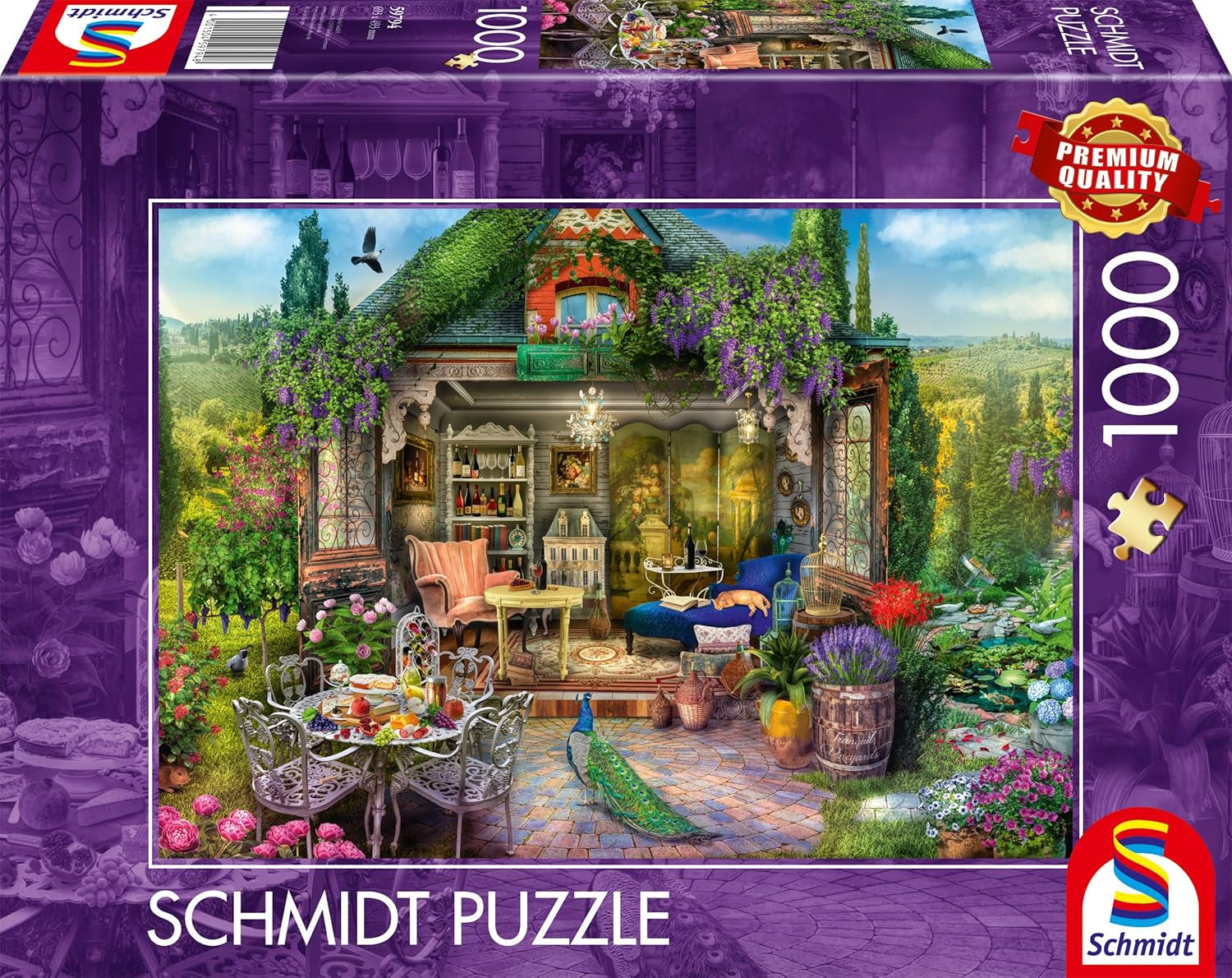 Schmidt Spiele 59794 Garden House in the Vineyards Puzzle da 1000 pezzi Naty Shop Titolo predefinito