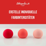Dekozauber 24 coloranti alimentari rossi, gel, 30 g, vegani, senza zucchero, altamente concentrati, coloranti alimentari rossi per fondente, crema al burro, bevande e altro
