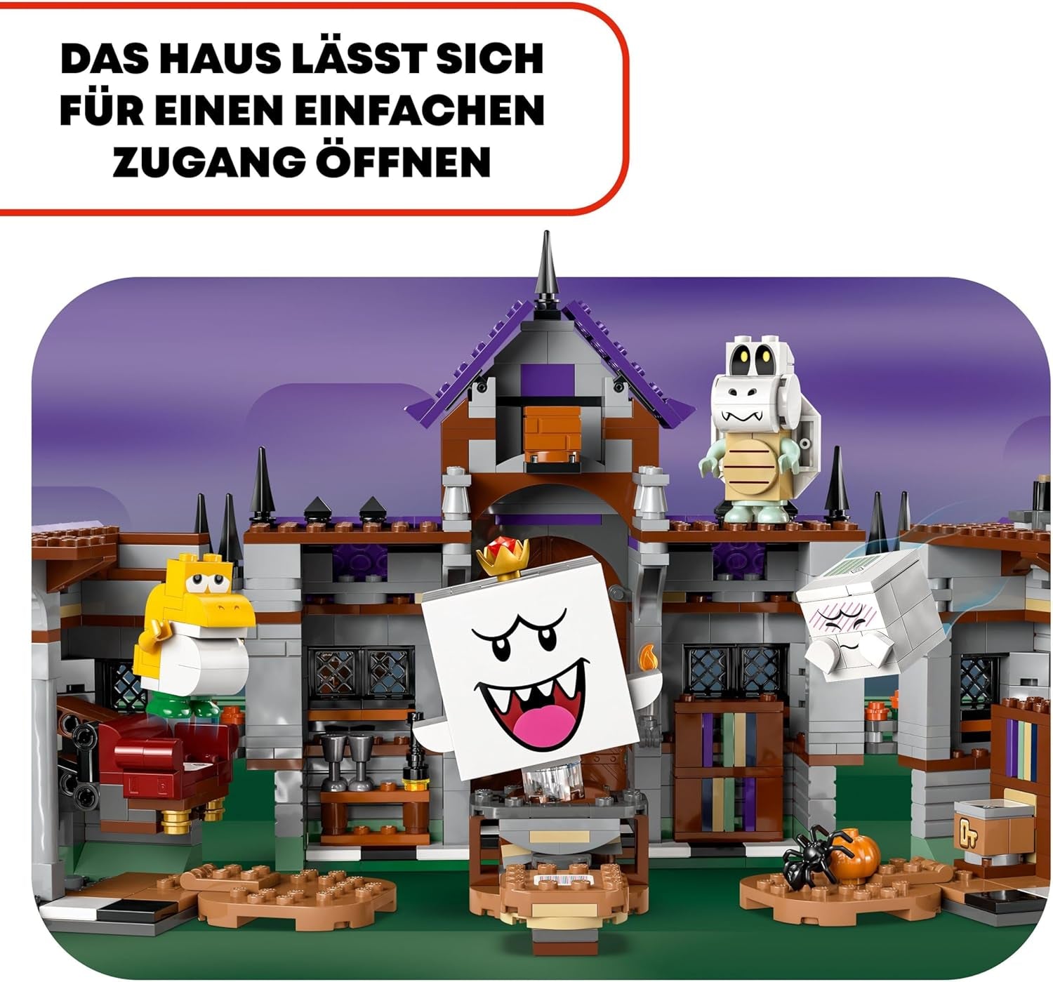LEGO Super Mario King Buu Huu's Haunted House Kids Casa stregata Nintendo Set da collezione con Baby Yoshi Regalo per ragazzi, ragazze e giocatori di età 8+ 71436 Set da costruzione Besuche den LEGO-Store