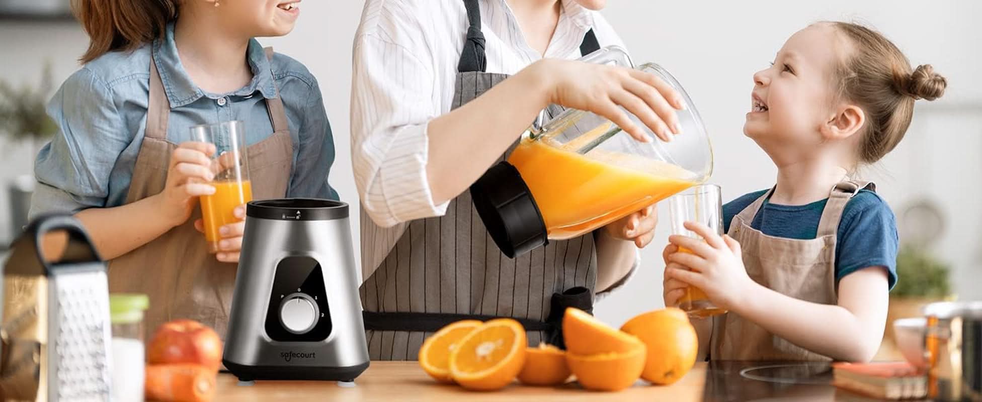 Safecourt Kitchen - Frullatore - Frullatore sportivo - 1000 Watt - To Go Beker - Smoothie Maker Kitchen Naty Shop