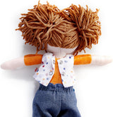 bambola HABA Malou - bambola morbida alta 30 cm per giocare e abbracciarsi - materiali morbidi e lavabili - alternativa ideale alle bambole di peluche - adatta a bambini da 1,5 anni - 2010818001